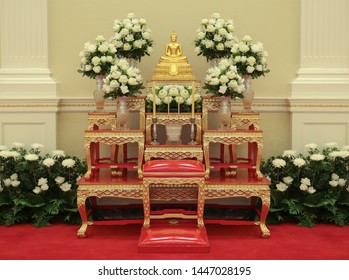 A Set Of Altar Table In Thailand