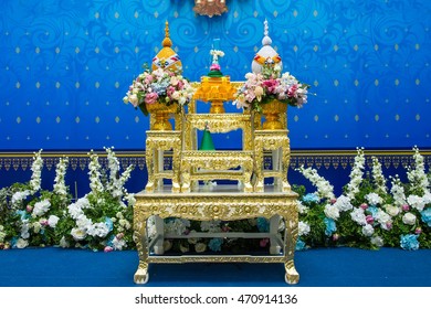 Set Of Altar Table In Thailand.