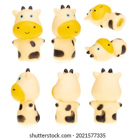 Set Of Animal Finger Puppets Isolated On A White Background.