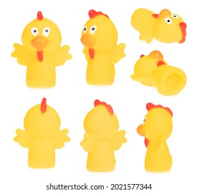 Set Of Animal Finger Puppets Isolated On A White Background.