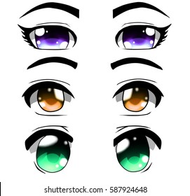 Anime Eyes Images, Stock Photos & Vectors | Shutterstock