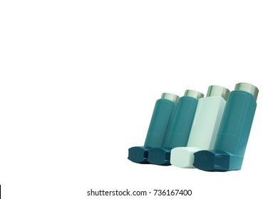 Set Asthma Inhalers On White Background Stock Photo 736167400 ...