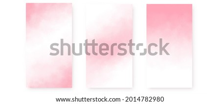 a set of banners with a delicate pink watercolor background with a soft transition to white. For wedding decor or invitations. Marble Pale Pink Color Of A Pastel Background