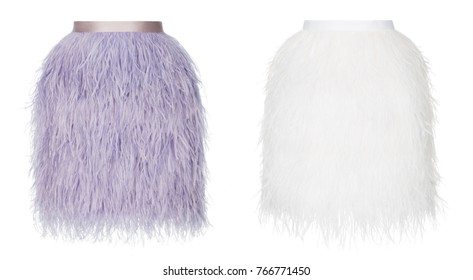 faux ostrich feather skirt