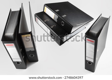 Set binders file folder for office document organization and archiving