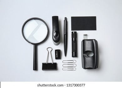 Set of black items for branding on white background - Shutterstock ID 1317300377