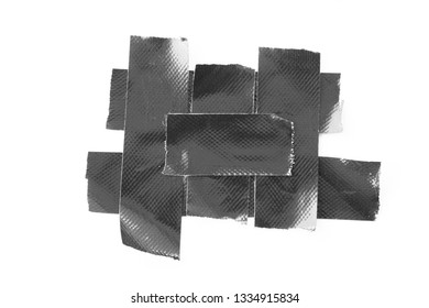 Set Black Tapes On White Background Stock Photo 1334915834 | Shutterstock