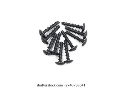  set of black universal tapping screws designed specifically for motorcycle bodywork and fairings