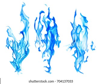 Blue Flame Isolated On White Background Stock Photo 172168094 