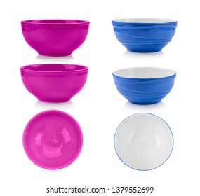 set of bowl on white background - Shutterstock ID 1379552699
