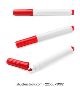 Set bright red markers