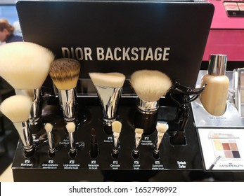 Set Of Brushes For Makeup Dior Backstage In The Perfumery And Cosmetics Store February 10, 2020 In Russia, Tatarstan, Kazan, Pushkin Street 2