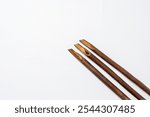 Set of calligraphy reeds isolated over white background. Reeds pen ink for writing Arabic calligraphy