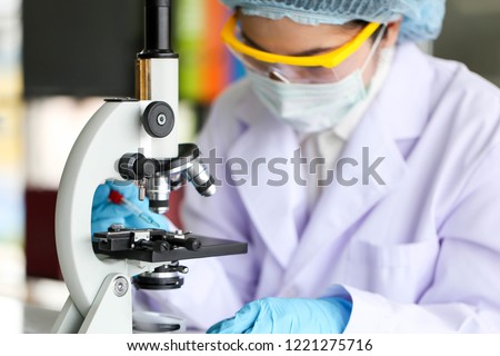 Set of Chemical tube development and pharmacy in laboratory,biochemistry and research technology concept.