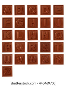 Similar Images, Stock Photos & Vectors of Set of chocolate letters ...