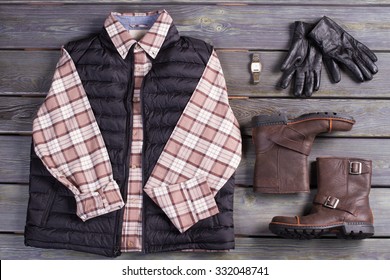 Set Of Clothes For Brutal Men. Stylish And High-quality Men's Clothing.