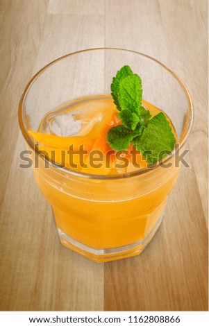 set of cocktails soft and long-drinks ind front of white background