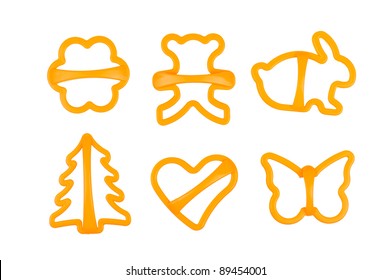 Set Of Cookie Cutters Isolated On White