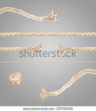 set for create pulling rope process image. 