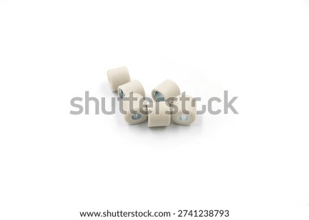 set of CVT or Continuously Variable Transmission roller weights, which are essential tuning components for automatic scooters and motorcycles.