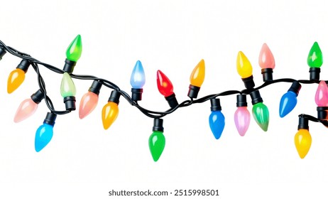 set of decorative christmas light bulbs isolated on a white background - Powered by Shutterstock