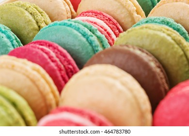 Set of delicious macaroons