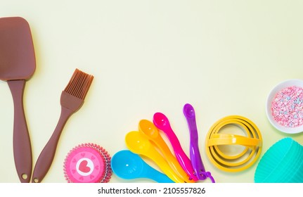 Set Of Different Bright Confectionery Tools