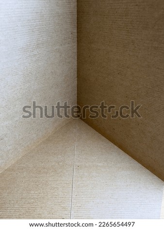 Set of different cardboard on a simple geometric design