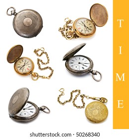 Ancient Pocket Watch Vector Illustration Converted Stock Vector ...