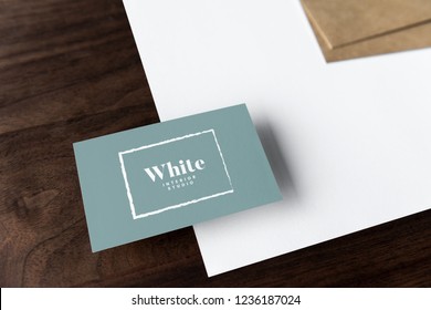 Set of documents and name card mockups