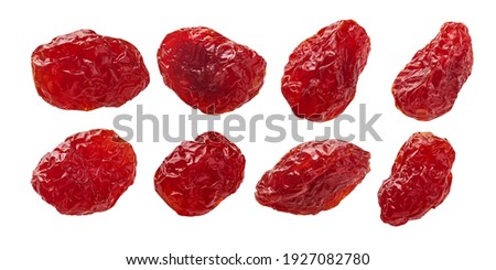 A set of dogwood berries. Isolated on a white background