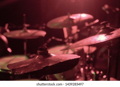 Set Of Drum Plates, In The Foreground We See One Of Them Very Broken