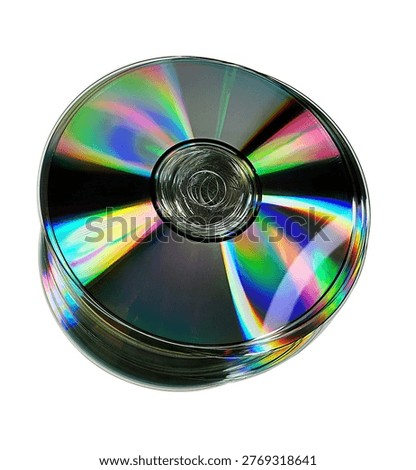 A set of DVDs containing computer data