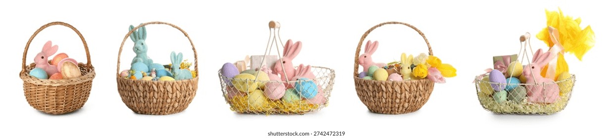 Conjunto cestas Pascua con