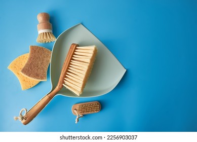 Set of eco friendly natural cleaning products, bamboo brush, - Powered by Shutterstock