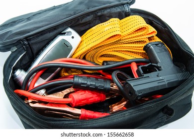 A Set Of Emergency Kit  In Car