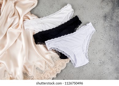 Set of female underwear panties