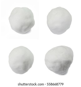 Set Four Snowballs Isolated On White Stock Photo 558668779 | Shutterstock