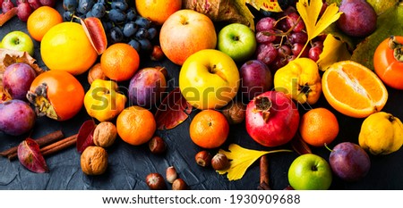 Similar – Image, Stock Photo Apple in autumn Food Fruit