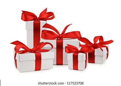 Set Of Gift Box Isolated