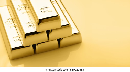 Set of Gold bars.