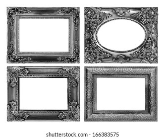 Set Golden Frame Isolated On White Stock Photo 166383575 | Shutterstock