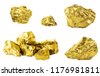 gold nugget isolated