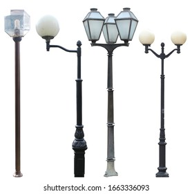 a set of high-street lamps