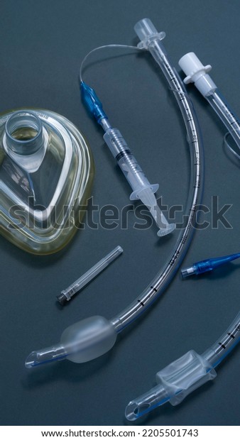 Set Intubation General Anesthesia Mask Ventilator Stock Photo ...