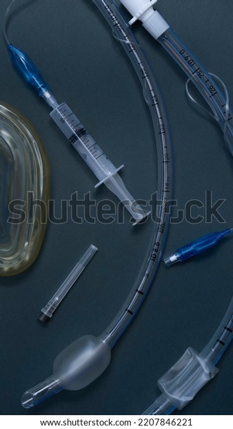 Set Intubation General Anesthesia Mask Ventilator Stock Photo ...