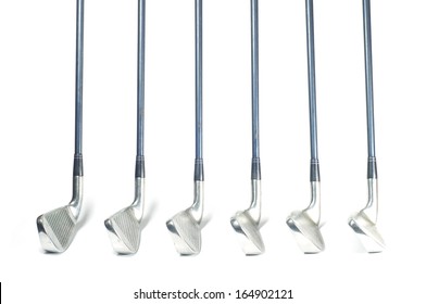 Set Iron Golf Club Isolated Stock Photo 164902121 | Shutterstock