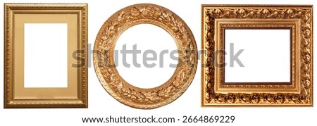 set of isolated picture frames gallery