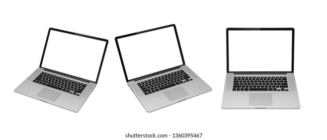 Realistic Gadgets Laptop Tablet Pc Mobile Stock Vector (royalty Free 