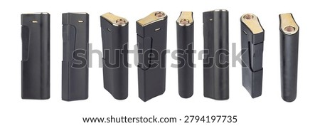 Set of lighter isolated from background